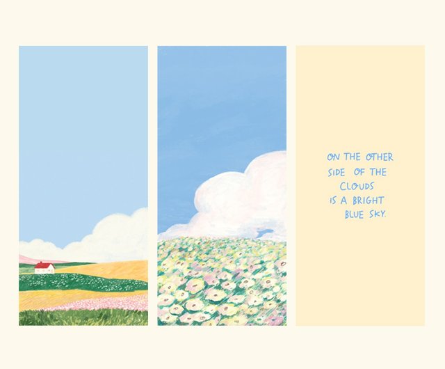 Iphone Ios14のデジタル壁紙とウィジェット 明るい青空 ショップ Take Time To Make Kram Pinkoi