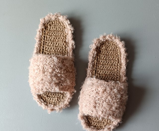 Custom discount fuzzy slippers