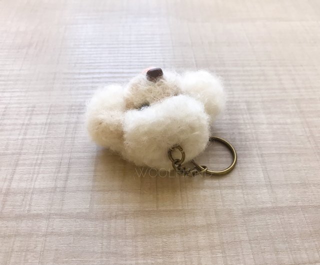 KeyChain Brown with Black Pom Pom