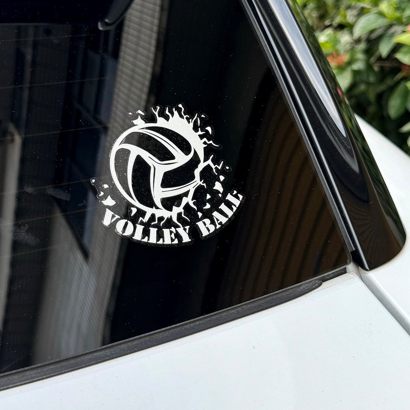 Volleyball sports car stickers reflective stickers car stickers waterproof and sun-resistant glass can be removed without leaving any glue residue - สติกเกอร์ - วัสดุกันนำ้ 