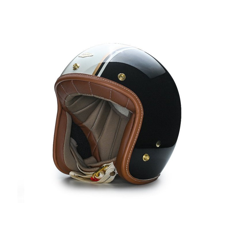 GODEN CUSTOM - glossy Stone black - Helmets - Plastic 