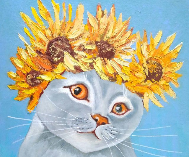 潤*子様 「 逆境こそ笑って 」｜絵画 原画 抽象画 絵 画家 動物