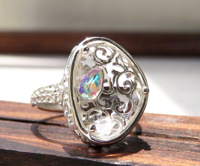 クォーツ トパーズ リング Quartz and Mystic Topaz Ring クォーツ トパーズ リング Quartz and Mystic Topaz Ring