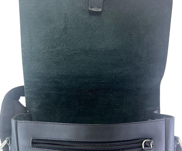 本物Prada プラダショルダーバッグレザーブラック黒メンズ斜め