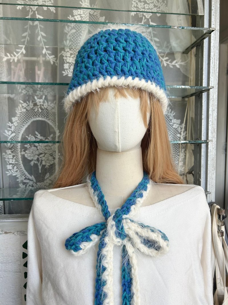 鉤織漁夫帽 鈎織冷帽 編織帽 鈎織帽 帽子 鉤織 編織 鈎織 - 帽子 - 其他材質 