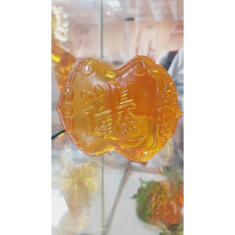 琉璃 日進斗金 開幕送禮 升遷送禮 退休送禮 退伍賀禮 新婚賀禮 - 其他 - 其他材質 金色