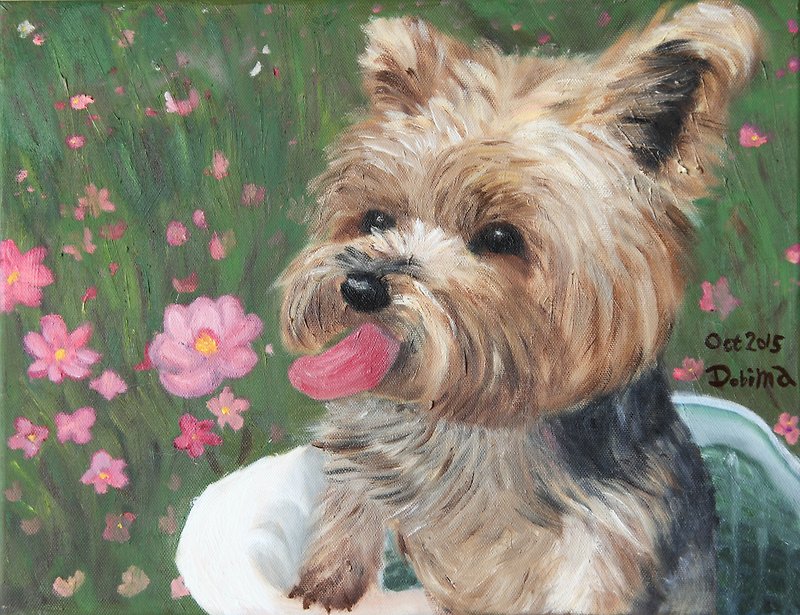 Frameless Painting: [Customized Pet Oil Painting] - Other - Other Materials Multicolor