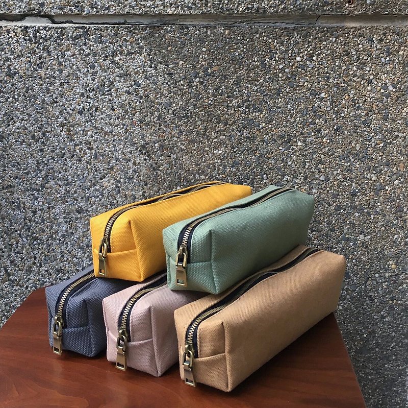 Three-dimensional rectangular storage bag - Toiletry Bags & Pouches - Cotton & Hemp Multicolor