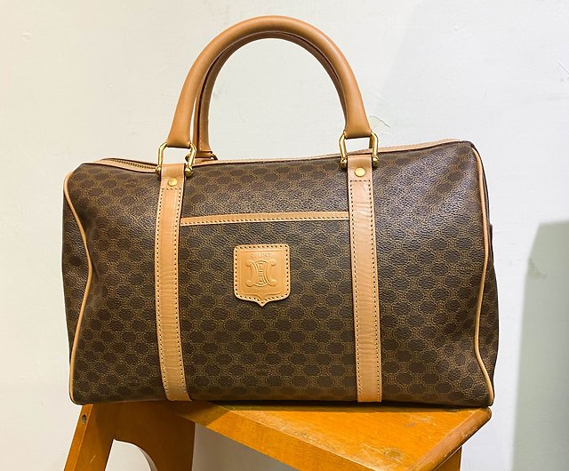 Used bag Celine Celine│Brown Brown presbyopia│Cross bag│Shoulder bag│Handbag │Boston bag - Shop pickypiggy-vintage Handbags & Totes - Pinkoi