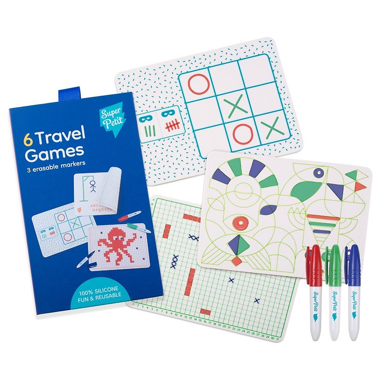 [France Super Petit] Silicone Painted Placemats Travel Set - Items for Display - Silicone Multicolor