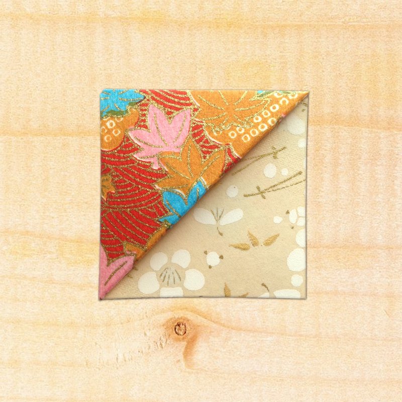 Flower Corner Bookmark-Japanese Imported Washi / Handmade Bookmark -bookmark#049 - Bookmarks - Paper 