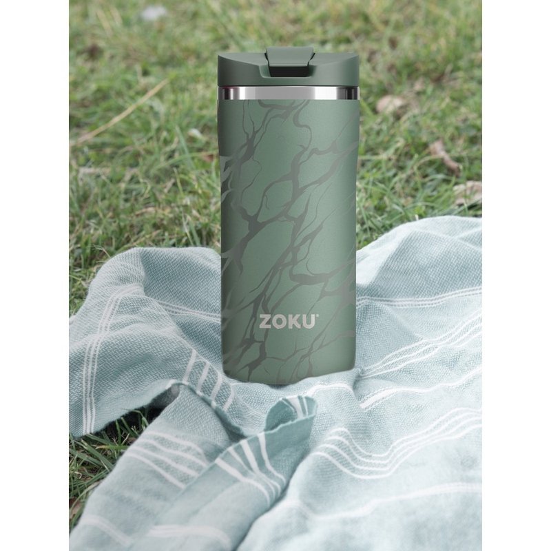 ZOKU vacuum Stainless Steel travel mug (355ml) - กระบอกน้ำร้อน - วัสดุอื่นๆ 