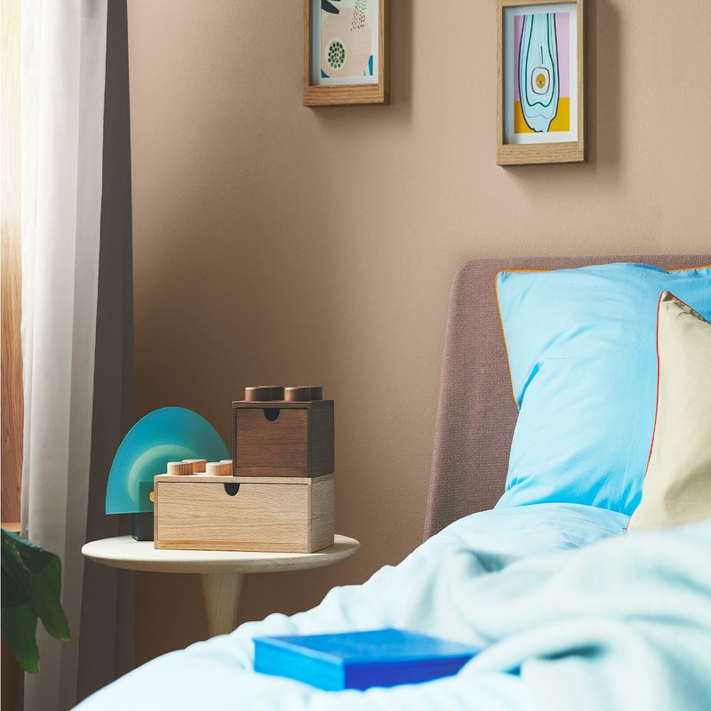 Room Copenhagen LEGO樂高桌上型木製八凸抽屜收納箱(淺色橡木) - 居家收納/收納盒/儲物盒 - 其他材質 
