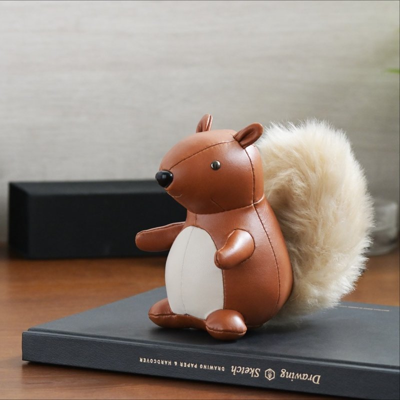 【紙鎮】松鼠 Squirrel 皮革動物擺飾  | 入厝禮物 - 擺飾/家飾品 - 人造皮革 多色