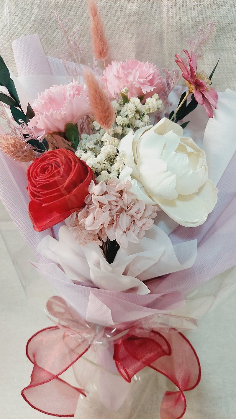 Purple tenderness/graduation bouquet/teacher appreciation bouquet/birthday bouquet/love bouquet - ช่อดอกไม้แห้ง - พืช/ดอกไม้ สีม่วง