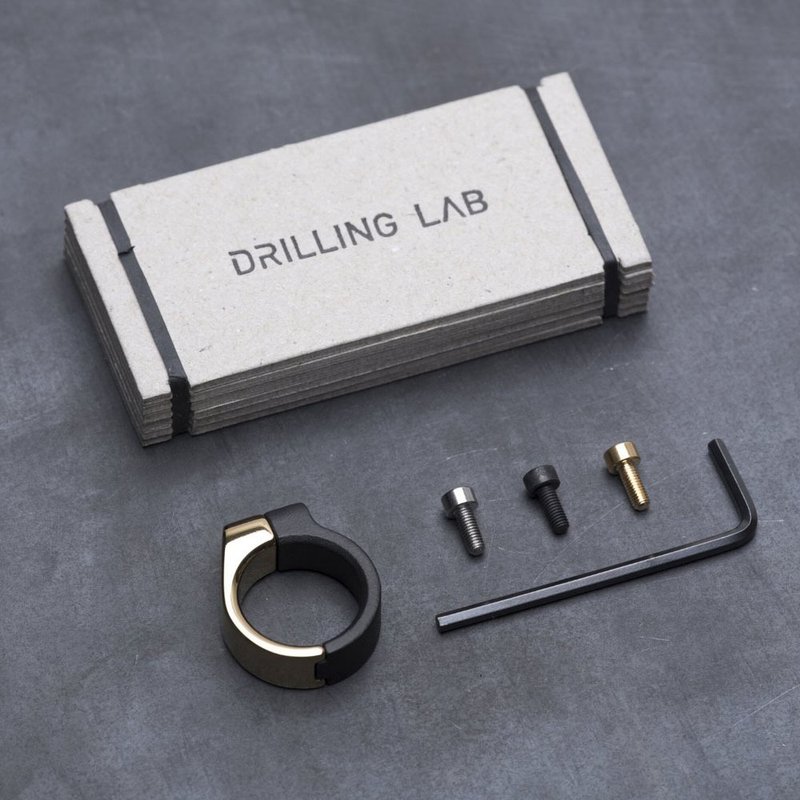 CLAMP RING TYPE A 316鋼製戒指_黑金色 - 戒指 - 不鏽鋼 金色