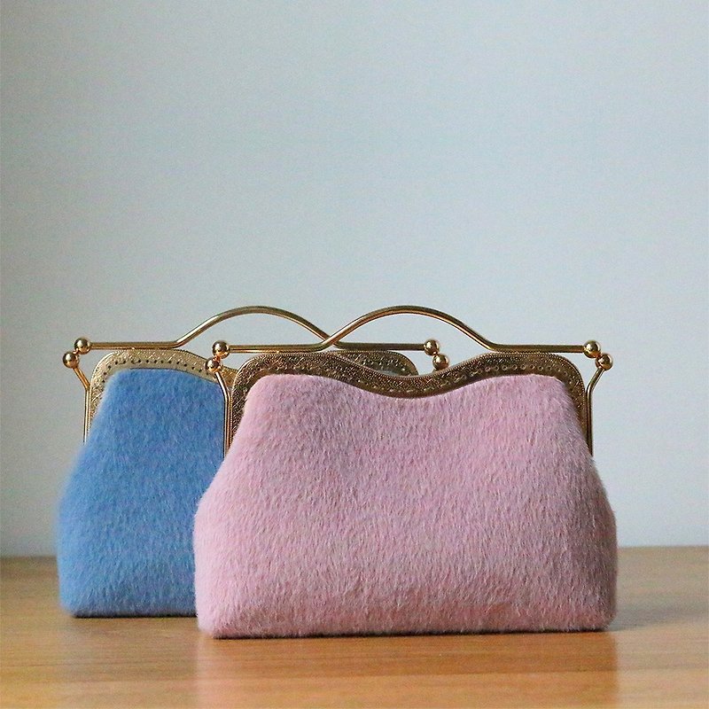 Vintage Tote Bag Crossbody Shoulder Bag Side Backpack Birthday Gift  - Messenger Bags & Sling Bags - Wool Pink