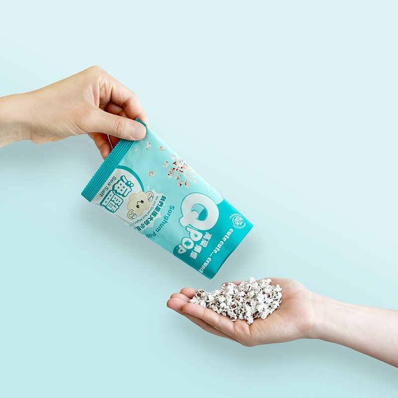 Our Blue Planet Q POP Sorghum-Sea Salt 15g Single Pack - Snacks - Fresh Ingredients 