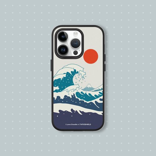 犀牛盾RHINOSHIELD SolidSuit經典背蓋手機殼∣ilovedoodle/貓咪海浪 for iPhone