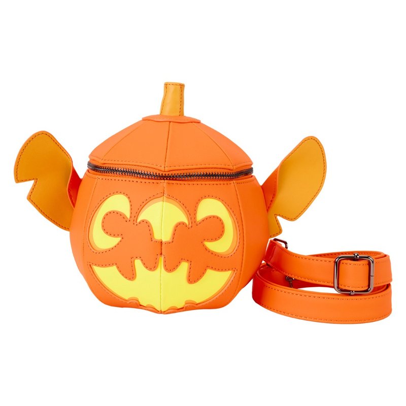 Loungefly Disney Stitch Halloween Pumpkin Crossbody Bag - Messenger Bags & Sling Bags - Faux Leather 