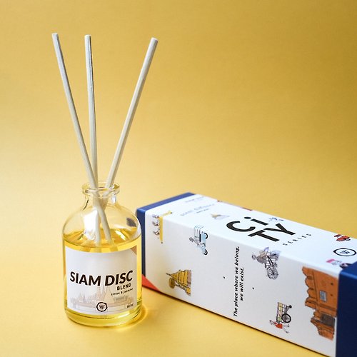 waxvalley Scented Room Diffuser Set Siam Disc Blend City Series | Citrus & Jasmine