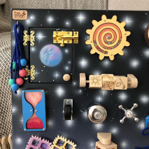 Activity toddler board, Space busy board