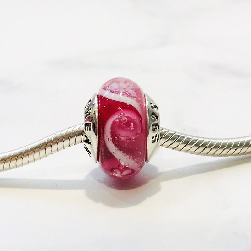 PANDORA/ Trollbeads / All major bead brands can be stringed * - Peach pink - Other - Glass Pink