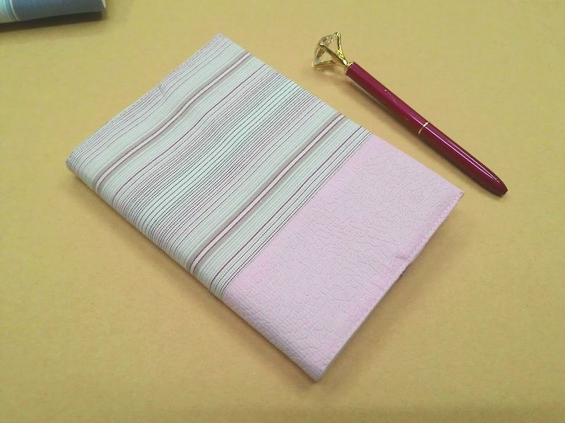 Exquisite A6 cloth book jacket ~ pale pink (only product) B04-027 - Book Covers - Other Man-Made Fibers 