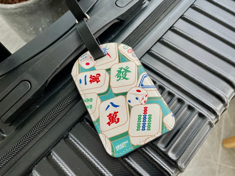 【Fortune Sparrow】 Luggage Tag丨Amazing Studio - Luggage Tags - Faux Leather Multicolor