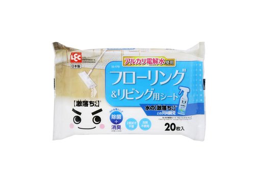 日本 LEC 臺灣經銷 (唯可) 【激落君】日製地板&客廳用擦拭巾20枚入