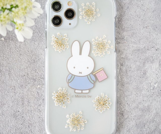 Pinkoi x miffy】押し花iPhoneスマホケース│おでかけミッフィー