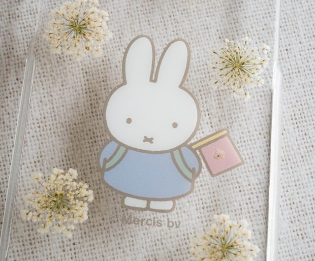 Pinkoi x miffy】押し花iPhoneスマホケース│おでかけミッフィー