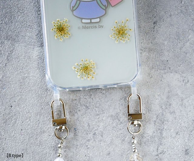 Pinkoi x miffy】押し花iPhoneスマホケース│おでかけミッフィー スマホストラップ対応 - ショップ schaf スマホケース -  Pinkoi