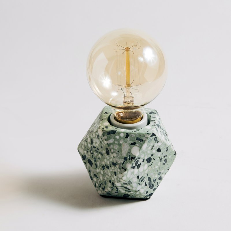 Retro‧Stone Stone Stone Lamp (Old House Green)│Good Form‧Good Shape - โคมไฟ - ปูน สีเขียว