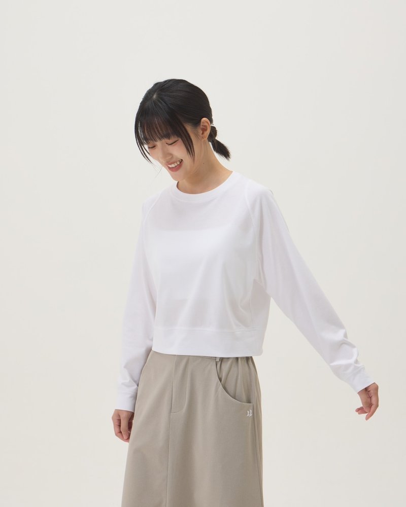 Variation Lachlan Sleeve T (White) - Women's T-Shirts - Cotton & Hemp White