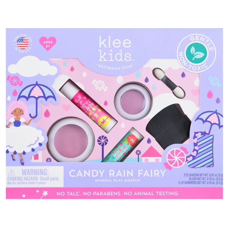 美國【Klee Kids】糖果雨精靈彩妝組 - 指甲油/指甲貼 - 其他材質 藍色
