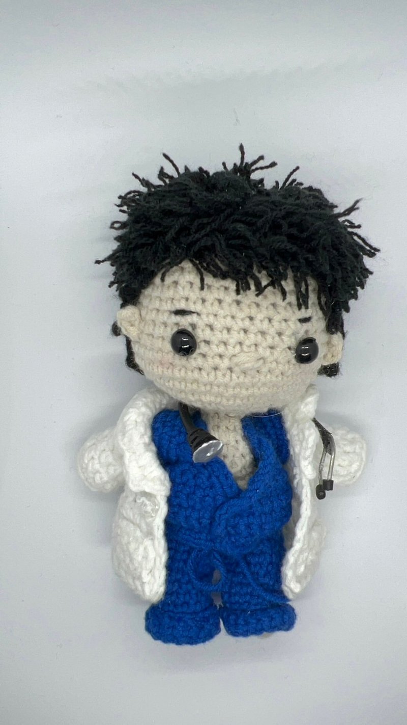 15CM customized doll X male X short hair X wearable undress X doctor doll - Stuffed Dolls & Figurines - Polyester Multicolor