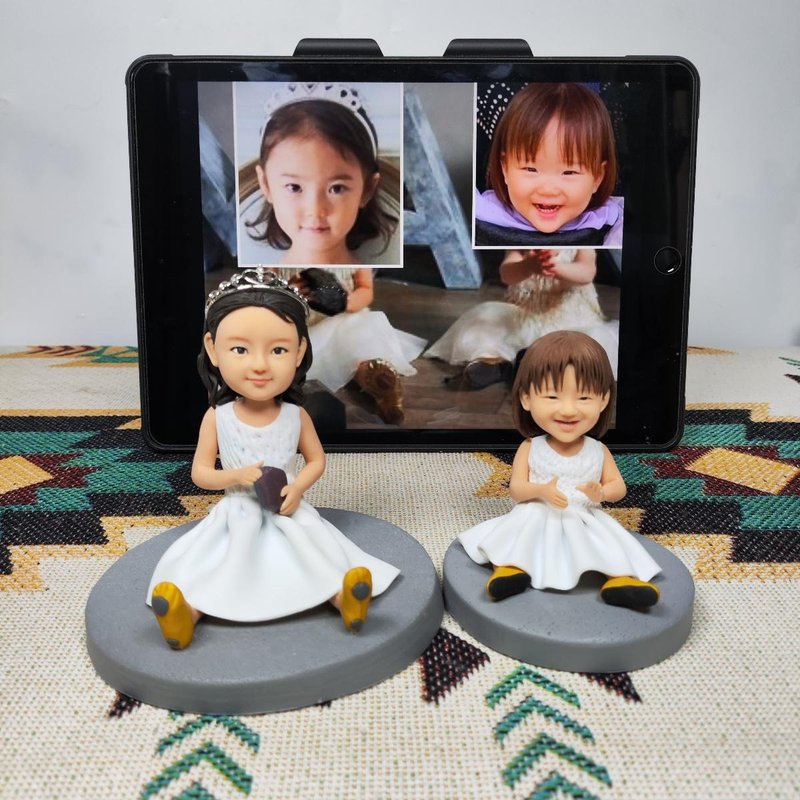 客制化人物公仔 兒童 人偶 3D 人像 肖像畫 訂制 似顏繪 禮物 - 寶寶/兒童玩具/玩偶 - 黏土 多色
