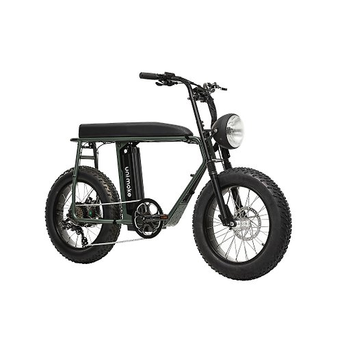 SEic單車工廠 【SEic】復古Unimoke城市電動輔助自行車 街頭墨軍綠