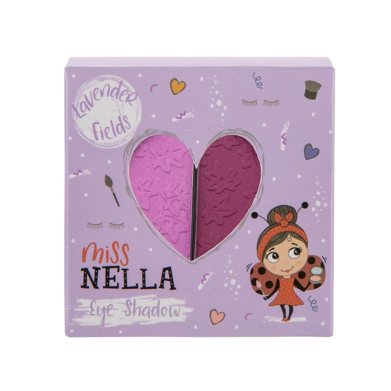 British [Miss NELLA] children's water-based eyeshadow (matte burgundy/pearlescent violet) - ที่เขียนตา/คิ้ว - วัสดุอื่นๆ สีม่วง