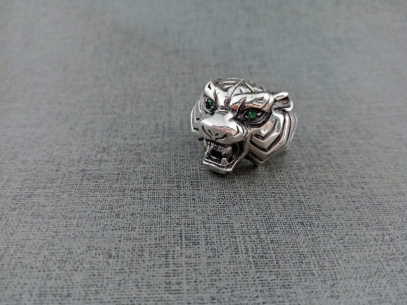 Tiger Beard Ring-Vulcanized - General Rings - Gemstone Silver