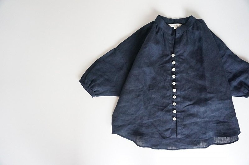 Linen chambray blouse 90,100 - 其他 - 棉．麻 