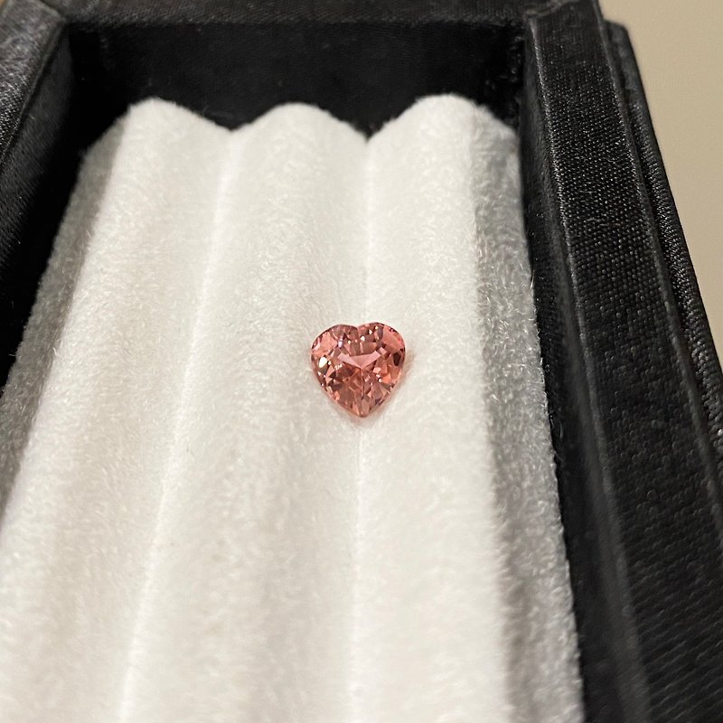 [Stone] Tourmaline Heart Shape 1.13ct LT44 - Necklaces - Gemstone Pink