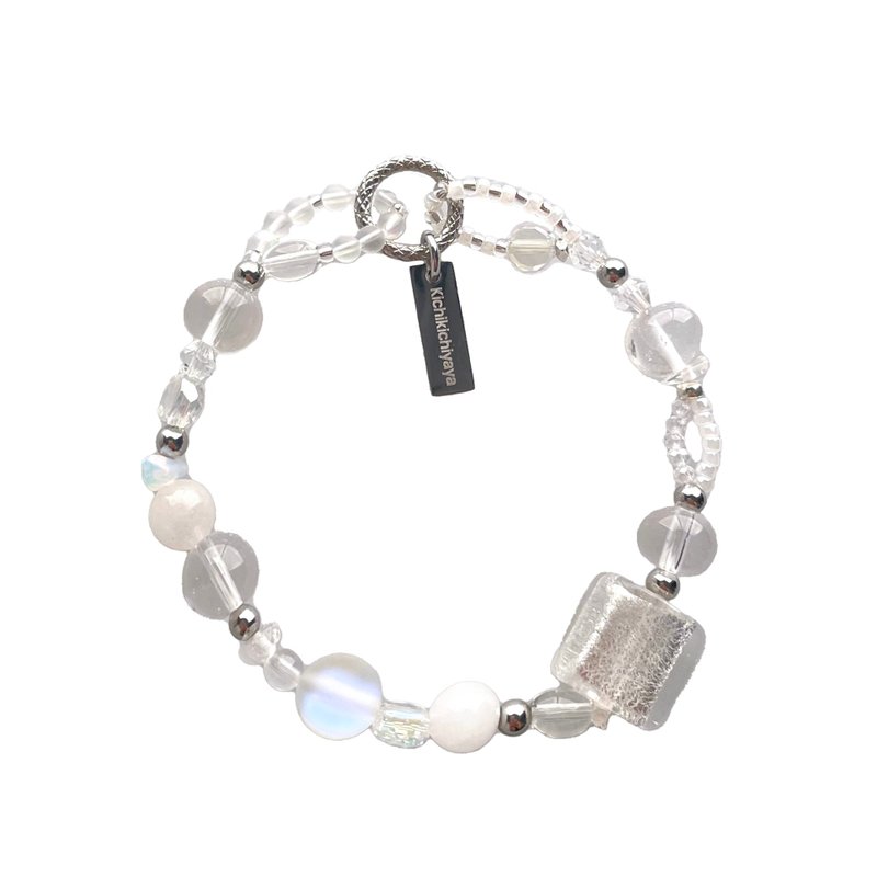 Salt Gemstone Bracelet 033 - Bracelets - Gemstone White