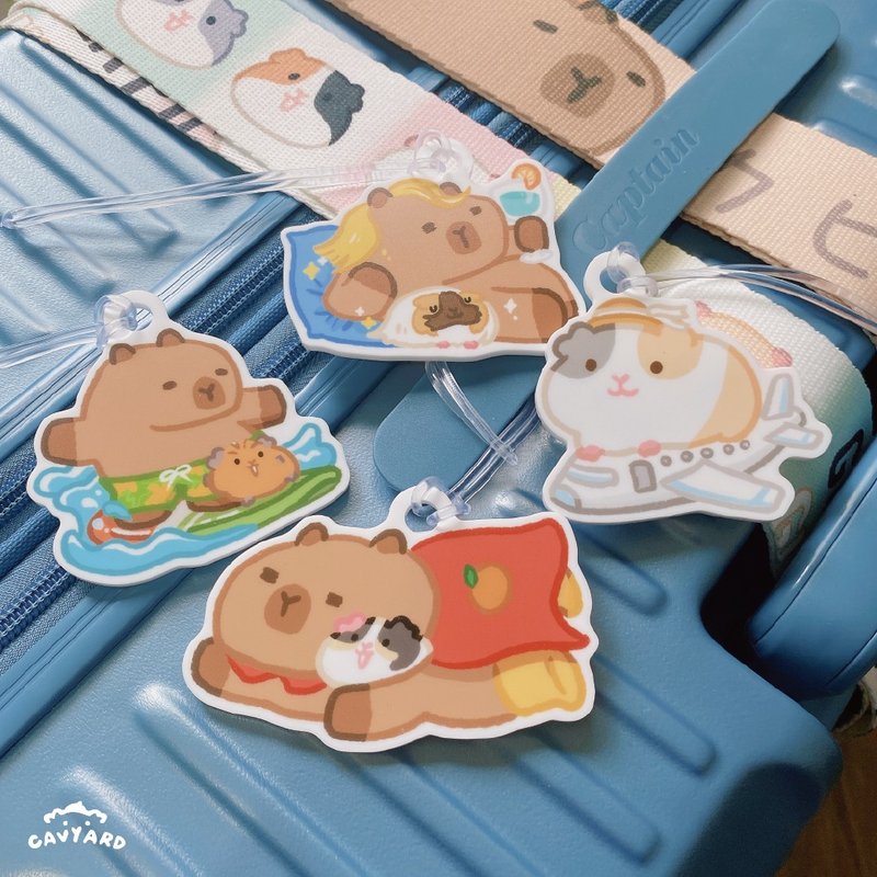 Guinea pig and capybara luggage tags - ป้ายสัมภาระ - อะคริลิค 