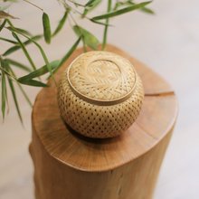 竹製品 | 小さな斑点のある竹筒 | 茶筒と小物 | 手磨きの自然で