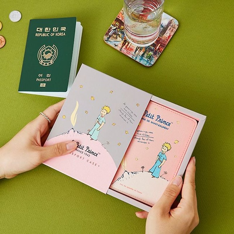 7321 小王子皮革護照套-B612星球,73D88483 - 護照夾/護照套 - 真皮 粉紅色