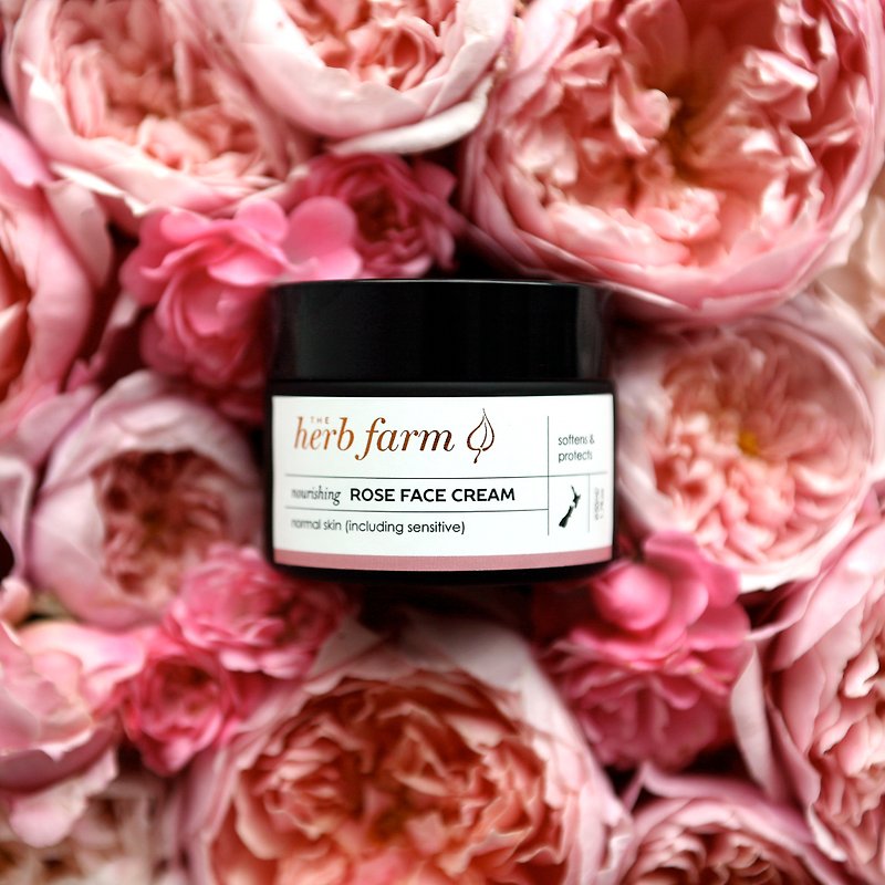 Herb Farm 玫瑰水潤保濕霜, 中性/包括敏感肌膚 - 面霜/乳霜 - 濃縮/萃取物 白色