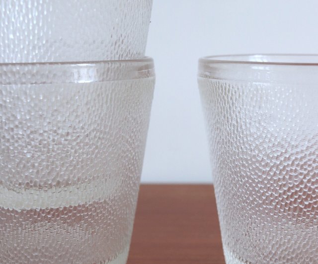 Finnish Nuutajärvi SAANA ice bead thick glass - Shop sopozakka Cups - Pinkoi