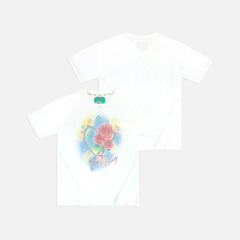 DADDY | Hard Of Rose Oversize T-shirt - 女 T 恤 - 其他材質 
